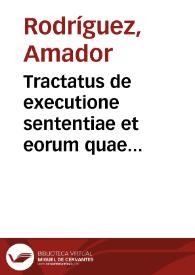 Tractatus de executione sententiae et eorum quae paratam habent executionem