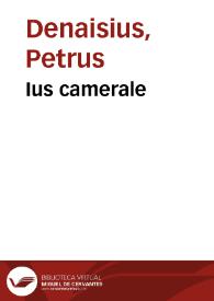 Ius camerale