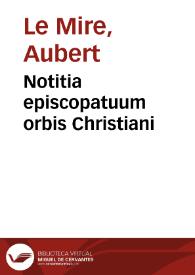 Notitia episcopatuum orbis Christiani