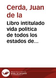 Libro intitulado vida politica de todos los estados de mugeres