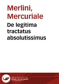 De legitima tractatus absolutissimus