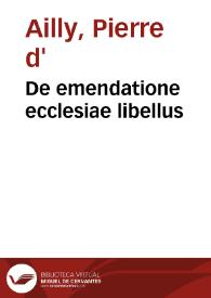 De emendatione ecclesiae libellus