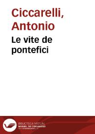 Le vite de pontefici