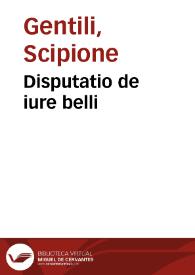 Disputatio de iure belli