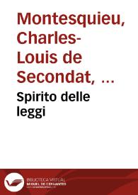 Spirito delle leggi