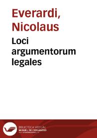 Loci argumentorum legales