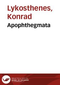 Apophthegmata