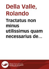 Tractatus non minus utilissimus quam necessarius de inuentarij confectione