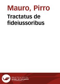 Tractatus de fideiussoribus