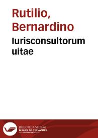 Iurisconsultorum uitae