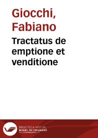 Tractatus de emptione et venditione