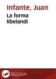 La forma libelandi