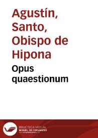 Opus quaestionum