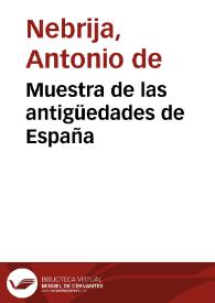 Muestra de las antigüedades de España