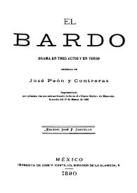 El bardo : drama en tres actos y en verso