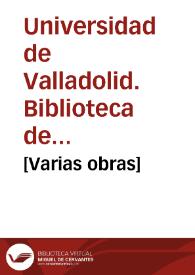 [Varias obras]