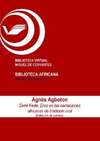 Zemi Kede.  Eros en las narraciones africanas de tradición oral [Selección de cuentos]