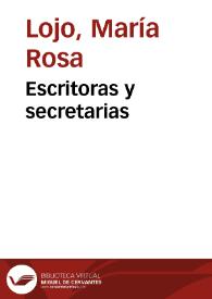 Escritoras y secretarias