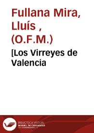 [Los Virreyes de Valencia