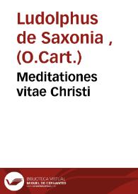 Meditationes vitae Christi