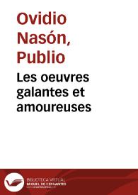 Les oeuvres galantes et amoureuses