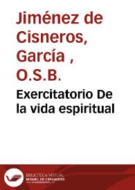 Exercitatorio De la vida espiritual