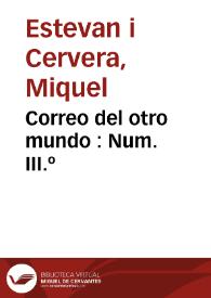 Correo del otro mundo : Num. III.º