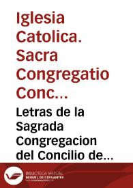 Letras de la Sagrada Congregacion del Concilio de orden de N.SS.P. y ...  Clemente XII, que amonestan à todos los Eclesiasticos à que hagan una vez en el año los Exercicios Espirituales : Carta pastoral del Il.mo ... Andres de Orbe y Larreategui, Arzobispo de Valencia ... en que ... exorta al cumplimiento de dichas Letras. Edicto en que ... se manda ... à los Predicadores la explicacion de la Doctrina Christiana en ... los Sermones