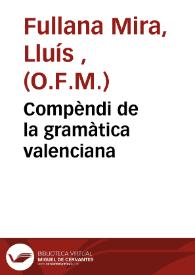 Compèndi de la gramàtica valenciana