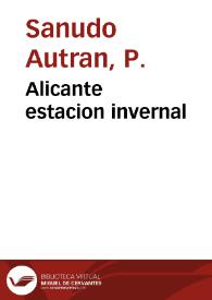 Alicante estacion invernal