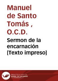 Sermon de la encarnación 