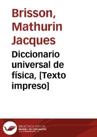 Diccionario universal de física