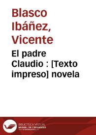 El padre Claudio : novela