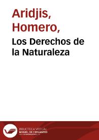 Los Derechos de la Naturaleza