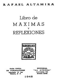 Libro de máximas y reflexiones