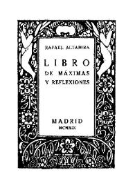 Libro de máximas y reflexiones