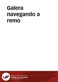 Galera navegando a remo