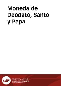 Moneda de Deodato, Santo y Papa