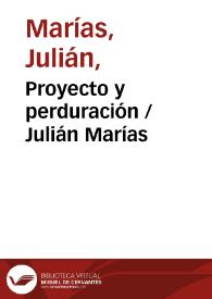 Proyecto y perduración