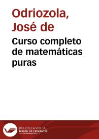 Curso completo de matemáticas puras