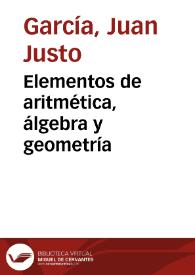 Elementos de aritmética, álgebra y geometría