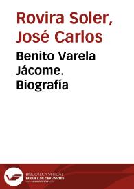 Benito Varela Jácome. Biografía