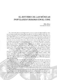 El estudio de las músicas populares urbanas en el cine