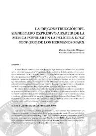 La (de)construcción del significado expresivo a partir de la música popular en la película 