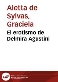 El erotismo de Delmira Agustini