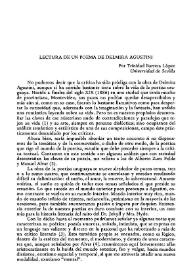 Lectura de un poema de Delmira Agustini