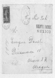 [Tres sobres postales enviados a Enrique Danel en México. 7, 8 y 9 de junio de 1912]