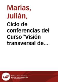 Ciclo de conferencias del Curso 