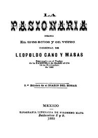 La pasionaria : drama en tres actos y en verso