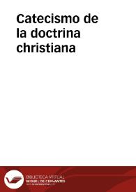 Catecismo de la doctrina christiana